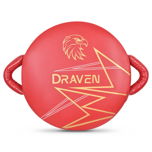 DRAVEN® The Mist Round Kick Shield – Professional Muay Thai & Kickboxing Training Pad