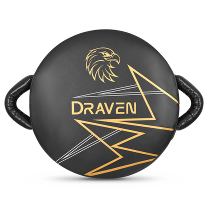 DRAVEN® The Mist Round Kick Shield – Professional Muay Thai & Kickboxing Training Pad