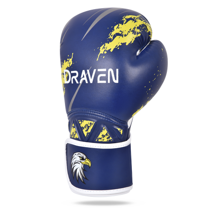 Luvas de Boxe DRAVEN® SHARK – Luvas de Treino Profissional e Sparring MMA Muay Thai