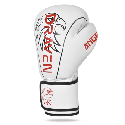 DRAVEN® Luvas de Boxe Angry – Luvas Profissionais de Treino e Sparring MMA Muay Thai