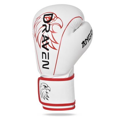 DRAVEN® Luvas de Boxe Angry – Luvas Profissionais de Treino e Sparring MMA Muay Thai