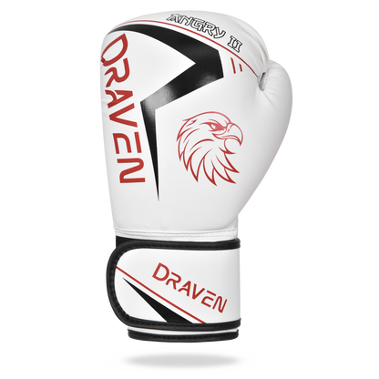 Luvas de Boxe DRAVEN® Angry II – Luvas Profissionais de Treino e Sparring MMA Muay Thai