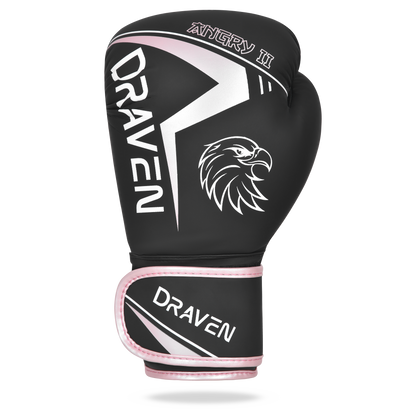 Luvas de Boxe DRAVEN® Angry II – Luvas Profissionais de Treino e Sparring MMA Muay Thai