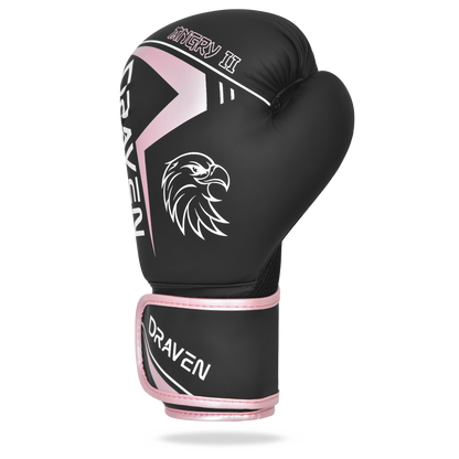 Luvas de Boxe DRAVEN® Angry II – Luvas Profissionais de Treino e Sparring MMA Muay Thai