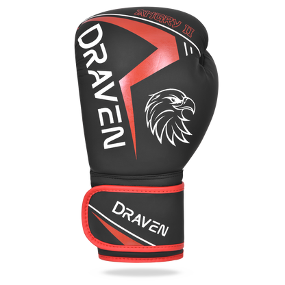 Luvas de Boxe DRAVEN® Angry II – Luvas Profissionais de Treino e Sparring MMA Muay Thai